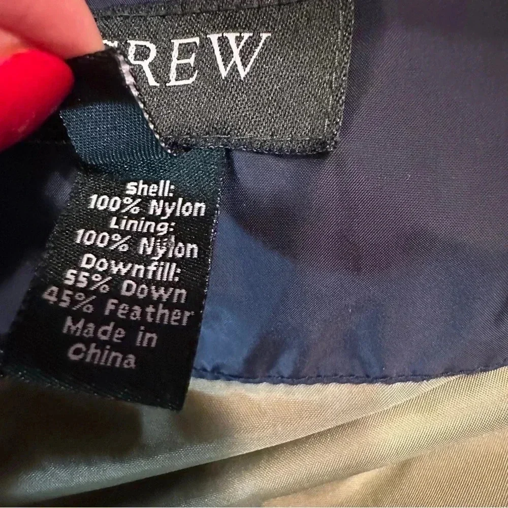 Jcrew puffer Vest Down  Feather Mens size M